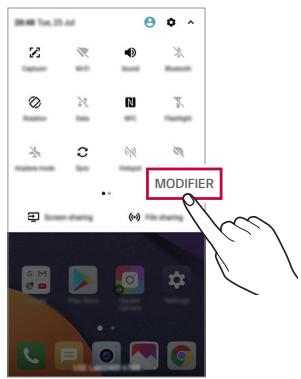LG G6 - Panneau de notifications - 2
