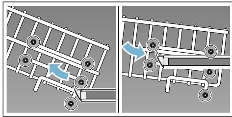 BOSCH SMI46IS03E - Panier à vaisselle supérieur avec paires de roulettes supérieures et inférieures - 1