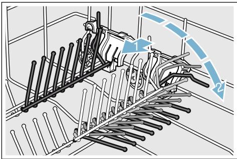 BOSCH SMI46IS03E - Voici comment rabattre les tiges : - 1