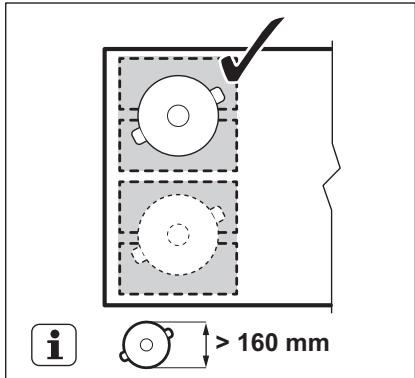 AEG-ELECTROLUX HKL65312FB - Diamètre et position de l'ustensile - 2