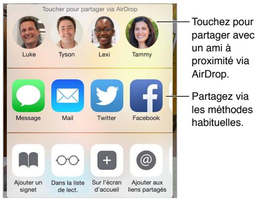 APPLE IPHONE 6 - Liens partagés et abonnements - 2
