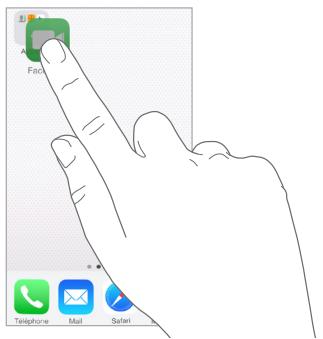 APPLE IPHONE 6 - Organiser à l'aide de dossiers - 1