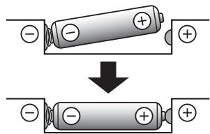 PIONEER BDP 170 - Insérez les batteries (2 x piles AAA 700) qui sont fournies. - 1