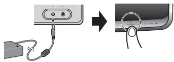 PIONEER XW-SMA1-W - Connectez l'adaptateur secteur et appuyez sur le bouton ⊙ standby/on. - 1