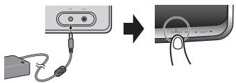 PIONEER XW-SMA3-K - Connectez l'adaptateur secteur et appuyez sur le bouton standby/on. - 1