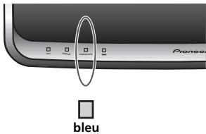 PIONEER XW-SMA3-K - Le clignotement du voyant de mise sous tension (on) cessera, et quand l'alimentation sera totalement fournie, le voyant de réseau (network) s'allumera en bleu. - 1