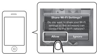 PIONEER XW-SMA3-W - Touchez le bouton "allow (autoriser) - 1