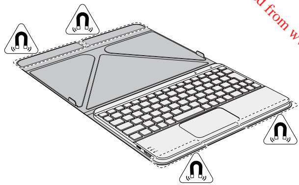 TOSHIBA ENCORE 2 WT10-A-102 (PDW0BE-00Q029FR) - Emplacement des aimants - 1