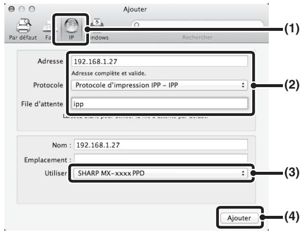 SHARP 6020 - Impression à l'aide de la fonction IPP - 2