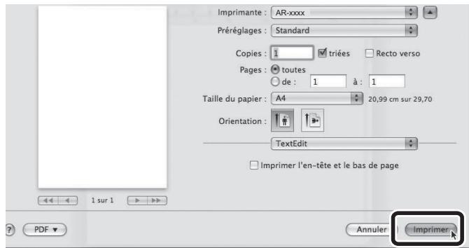 SHARP 6020 - Cliquez sur le bouton "imprimer". - 1
