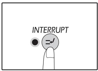 SHARP 6020 - Appuyez sur la touche [interrupt] ((  )) pour interrompre la copie. - 1
