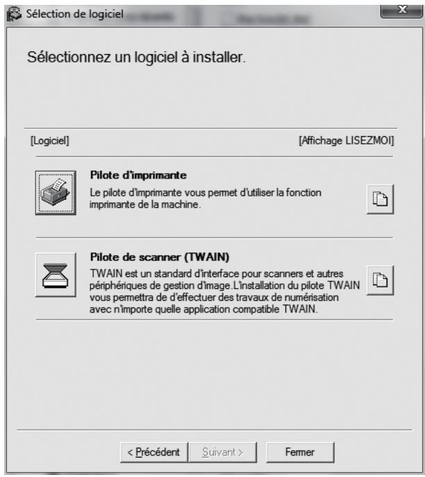 SHARP 6020 - Cliquez sur le bouton "suivant". - 1