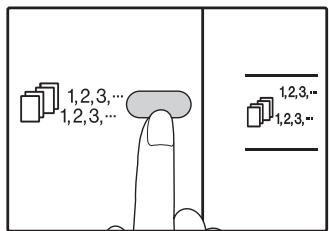 SHARP 6020 - Appuyez sur la touche [TRI SERIAL/TRI GROUPE] (_1,2,3,^1,2,3,) pour sélectionner le mode souhaité. - 1
