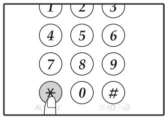 SHARP 6020 - Maintenez la touche [ ] enfoncée. - 1