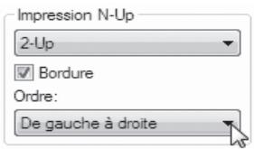 SHARP 6020 - Sélectionnez le nombre de pages à imprimer par feuille. - 2