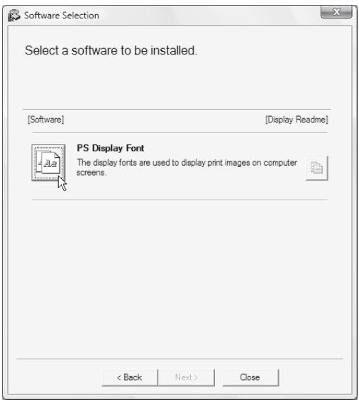 SHARP 6020 - Installation des polices d'affichage PS - 4