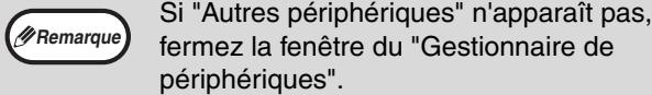 SHARP 6020 - Cliquez sur l'icône + à côté de "autres périphériques". - 2