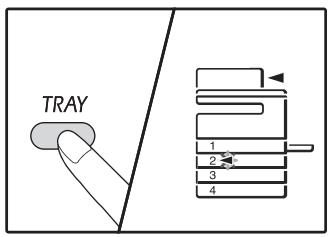 SHARP 6020 - Si l'appareil dispose de plusieurs magasins papier, utilisez la touche de [TRAY] pour sélectionner le magasin papier dont vous voulez modifier le paramètre du format papier. - 1