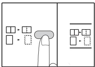 SHARP 6020 - Pour sélectionner le mode "effacement BORD + CENTRE", appuyez sur la touche [effacement] (.) jusqu'à ce que les témoins d'effacement (.) s'allument. - 1
