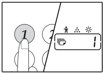 SHARP 6020 - Appuyez sur une touche numérique pour saisir le code de réglage. - 1