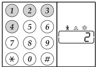 SHARP 6020 - Sélectionnez le code de réglage en appuyant sur une touche numérique. - 1