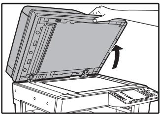 SHARP AR 6020 - Ouvrez le couvercle/rspf et mettez l'original en place. - 1