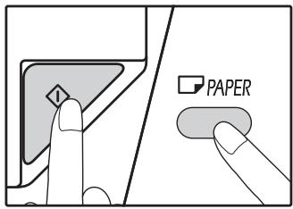 SHARP AR 6020 - Appuyez sur la touche [DEPART COPIE] (), puis sur la touche de [PAPER]. - 1