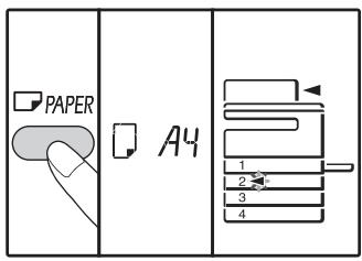 SHARP AR 6020 - Maintenez la touche [PAPER] enfoncée pendant plus de 5 secondes pour définir le format papier sélectionné. - 1