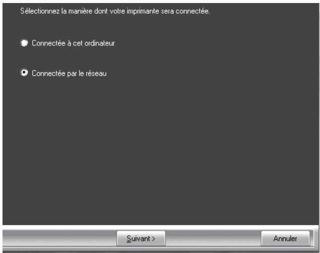 SHARP AR 6020 - Sélectionnez "connecté par le réseau" et cliquez sur le bouton "survivant". - 1