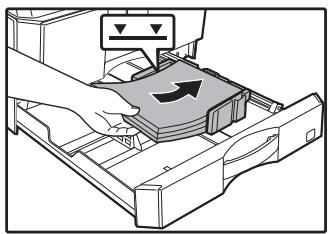 SHARP AR 6020 - Chargez le papier dans le magasin. - 2
