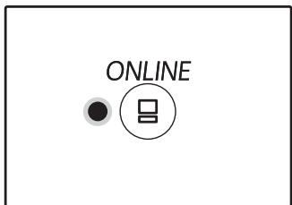 SHARP AR 6020 - Assurez-vous que l'indicateur ONLINE du tableau de bord est allumé. - 1