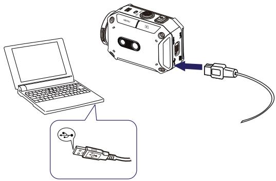 JVC GC-XA1 - Chargement de la batterie - 1