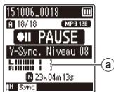 OLYMPUS WS-806 - Fonction d'enregistrement par synchronisation vocale [v-sync. rec] - 2