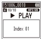 OLYMPUS WS-806 - Suppression d'une marque d'index/ temporaire - 2