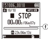 OLYMPUS WS-806 - Appuyez sur la touche REC () pour démarrer l'enregistrement. - 4