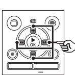 OLYMPUS WS 806 - Appuyez sur la touche calendar/scene pendant que l'enregistreur vocal est en mode d'arrêt. - 3