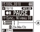 OLYMPUS WS 806 - Fonction d'enregistrement par synchronisation vocale [v-sync. rec] - 2