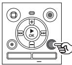 OLYMPUS WS 806 - Appuyez sur la touche FOLDER/ INDEX pendant que l'enregistreur vocal est en mode d'arrêt. - 1
