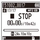 OLYMPUS WS 806 - Appuyez sur la touche l ou <4 pour sélectionner le fichier souhaité. - 2