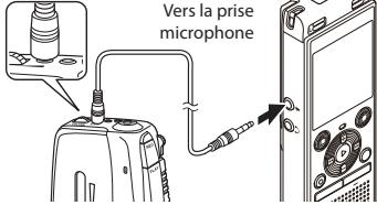 OLYMPUS WS 806 - Connectez l'enregistreur vocal à un autre périphérique à l'aide du câble de connexion KA333. - 1
