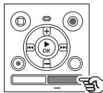 OLYMPUS WS 806 - Appuyez sur la touche calendar/scene pendant que l'enregistreur vocal est en mode d'arrêt. - 1