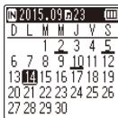 OLYMPUS WS 806 - Appuyez sur la touche calendar/scene pendant que l'enregistreur vocal est en mode d'arrêt. - 2