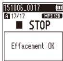 OLYMPUS WS 806 - Suppression de fichiers - 10