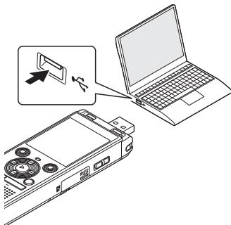 OLYMPUS WS 806 - Connexion de l'enregistreur vocal à un ordinateur - 2