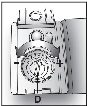HOOVER DDY095TX - Réglage de dosage du produit de rinçage de 1 à 6 - 3