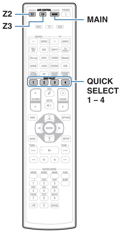 DENON AVRX4300 - Fonction de sélection rapide plus - 1