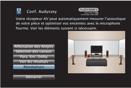 DENON AVRX4300 - Retour aux réglages “conf. audyssey® - 1
