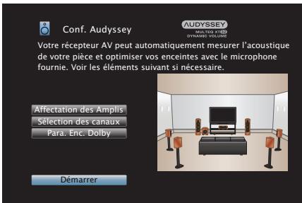 DENON AVRX3300W - Procédure pour les réglages des enceintes (conf. Audyssey®) - 4