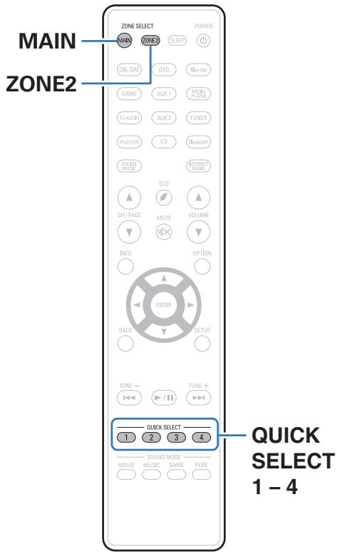 DENON AVRX3300W - Fonction de sélection rapide plus - 1