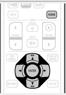 DENON DBT-3313UD - Ouverture de l'écran du menu accueil - 1